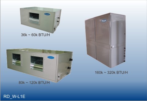 FCU giải nhiệt nước loại âm trần <br> Model: RD_W-L1E